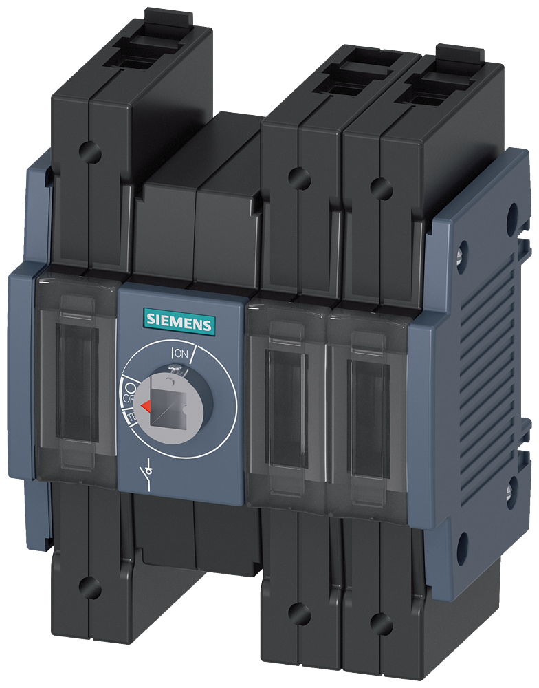 Siemens SENTRON 3KD Switch-Disconnector 3KD2630-2ME20-0, 63 A, 3-Pole, Front Operated Centre, with Rotary Handle