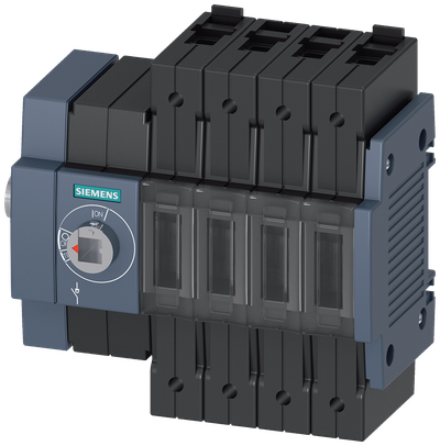 Siemens Load-break switch 63A,size 1, frame terminal for Cu cable,4-Pole,operation side left-hand