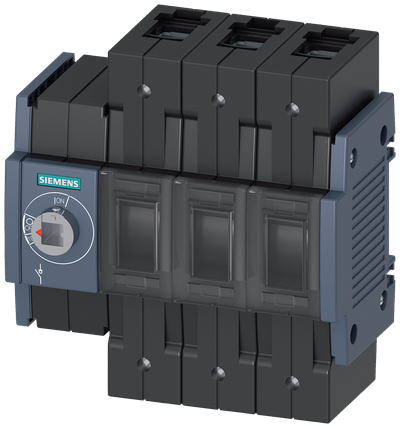 Siemens SENTRON 3KD Switch-Disconnector 3KD2830-2NE10-0, 80 A, 3-Pole, Front Operated Left, with Rotary Handle