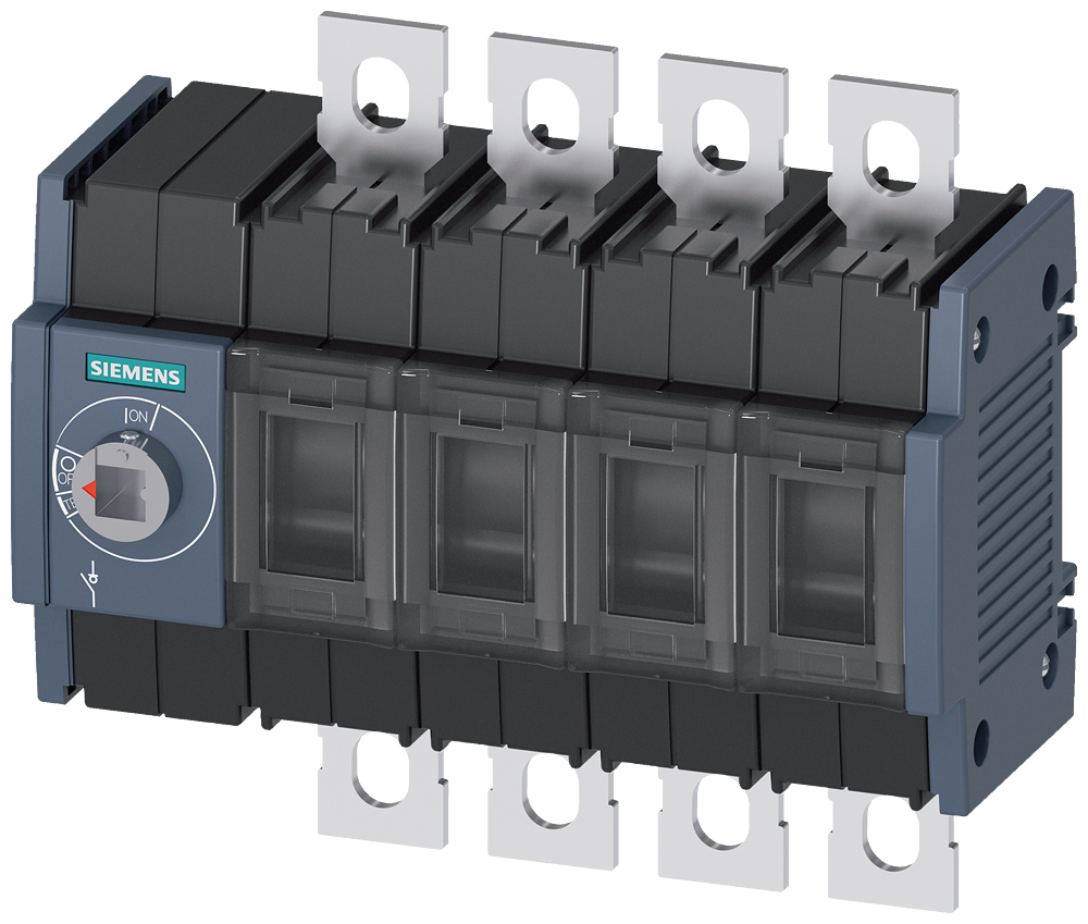 Siemens SENTRON 3KD Switch-Disconnector 3KD2840-0NE10-0, 80 A, 4-Pole, Front Operated Left, without Rotary Handle