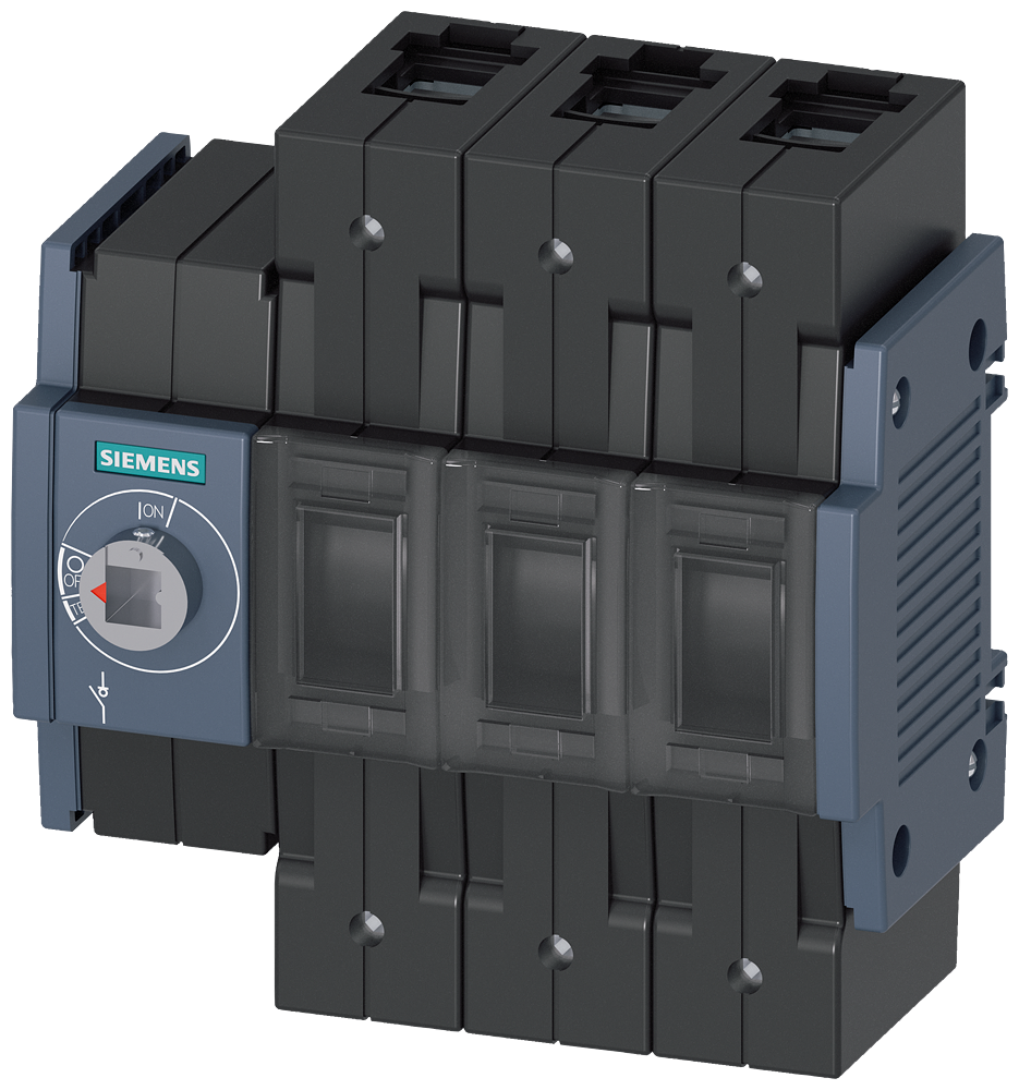 Siemens SENTRON 3KD Switch-Disconnector 3KD3030-2NE10-0, 100 A, 3-Pole, Front Operated Left, with Rotary Handle