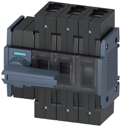 Siemens SENTRON 3KD Switch-Disconnector 3KD3032-2NE10-0, 100 A, 3-Pole, Front Operated Left, with Rotary Handle