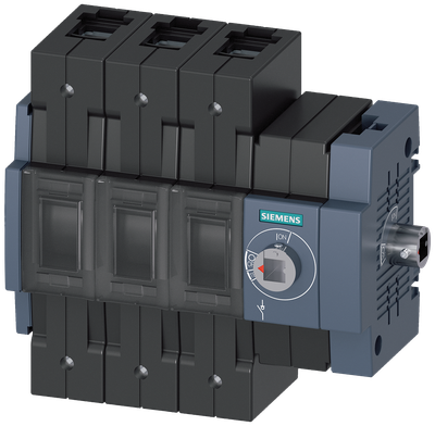 Siemens Load-break switch 100A,size 2,3-Pole,operation side right-hand,box terminal for Cu cable