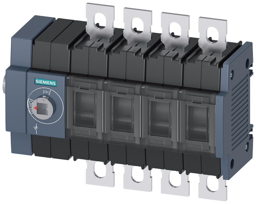 Siemens Load-break switch 100A,size 2,4-Pole,operation side left-hand,bolt