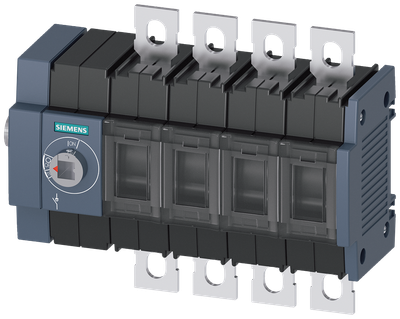 Siemens Load-break switch 100A,size 2,4-Pole,operation side left-hand,bolt