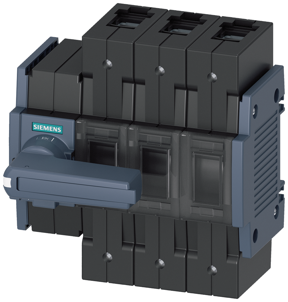 Siemens SENTRON 3KD Switch-Disconnector 3KD3232-2NE10-0, 125 A, 3-Pole, Front Operated Left, with Rotary Handle