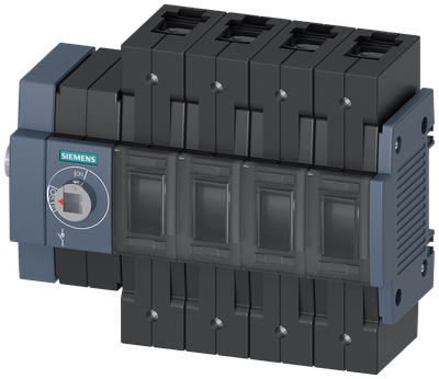 Siemens Load-break switch 125A,size 2,4-Pole,operation side left-hand,box terminal for Cu cable