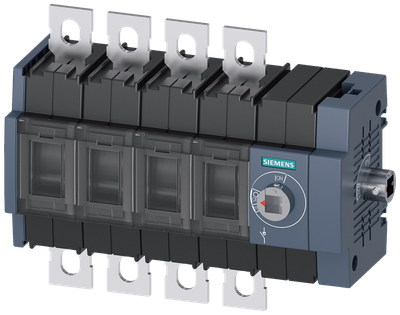 Siemens Load-break switch 160A,size 2,4-Pole,operation side right-hand,bolt