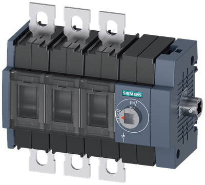 Siemens Load-break switch 200A,size 2,3-Pole,operation side right-hand,bolt