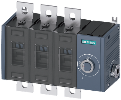 Siemens SENTRON 3KD Switch-Disconnector 3KD3634-0PE40-0, 200 A, 3-Pole, without Rotary Handle