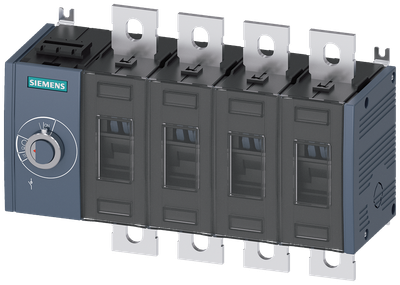 Siemens Load-break switch 200A,size 3,4-Pole,operation side left-hand,bolt
