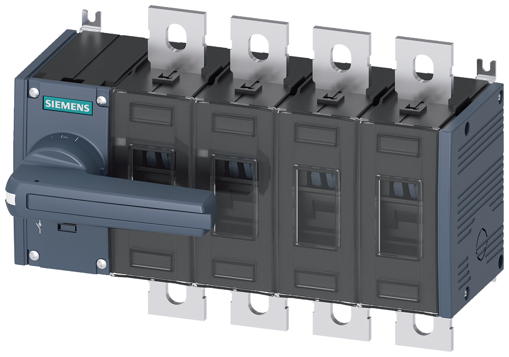 Siemens SENTRON 3KD Switch-Disconnector 3KD3842-0PE10-0, 250 A, 4-Pole, Front Operated Left, without Rotary Handle