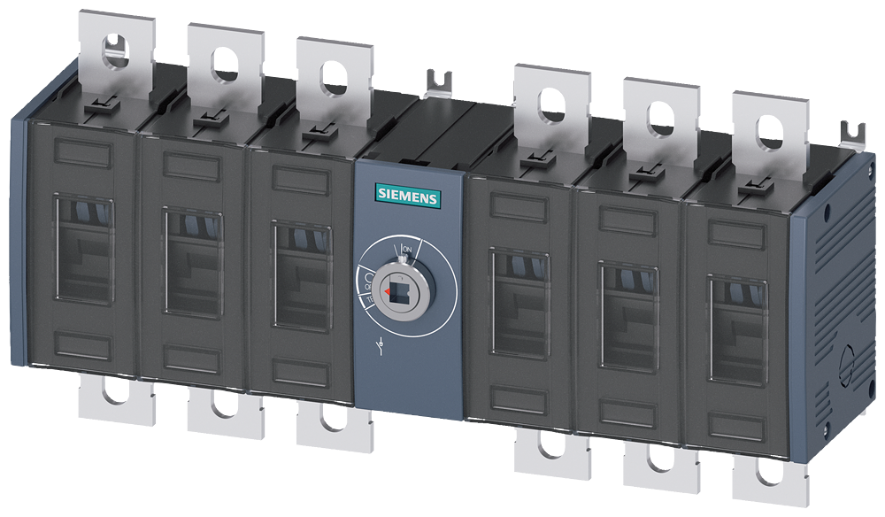 Siemens Load-break switch 250A,size 3,6-Pole,1200VDC