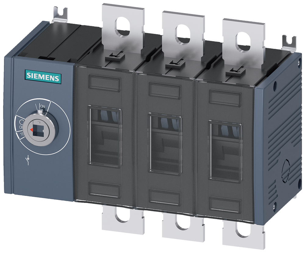 Siemens SENTRON 3KD Switch-Disconnector 3KD4030-0PE10-0, 315 A, 3-Pole, Front Operated Left, without Rotary Handle