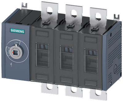 Siemens SENTRON 3KD Switch-Disconnector 3KD4030-0PE10-0, 315 A, 3-Pole, Front Operated Left, without Rotary Handle