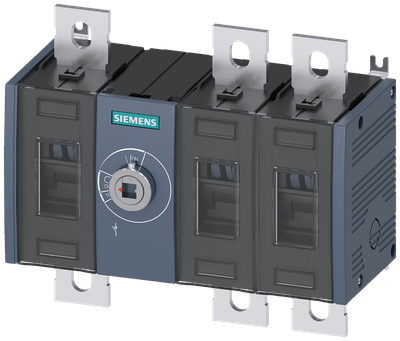 Siemens SENTRON 3KD Switch-Disconnector 3KD4030-0PE20-0, 315 A, 3-Pole, Front Operated Centre, without Rotary Handle