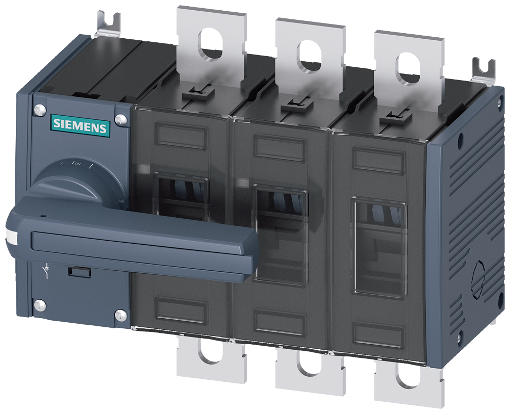 Siemens SENTRON 3KD Switch-Disconnector 3KD4032-0PE10-0, 315 A, 3-Pole, Front Operated Left, without Rotary Handle