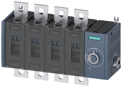 Siemens SENTRON 3KD Switch-Disconnector 3KD4044-0PE40-0, 315 A, 4-Pole, without Rotary Handle