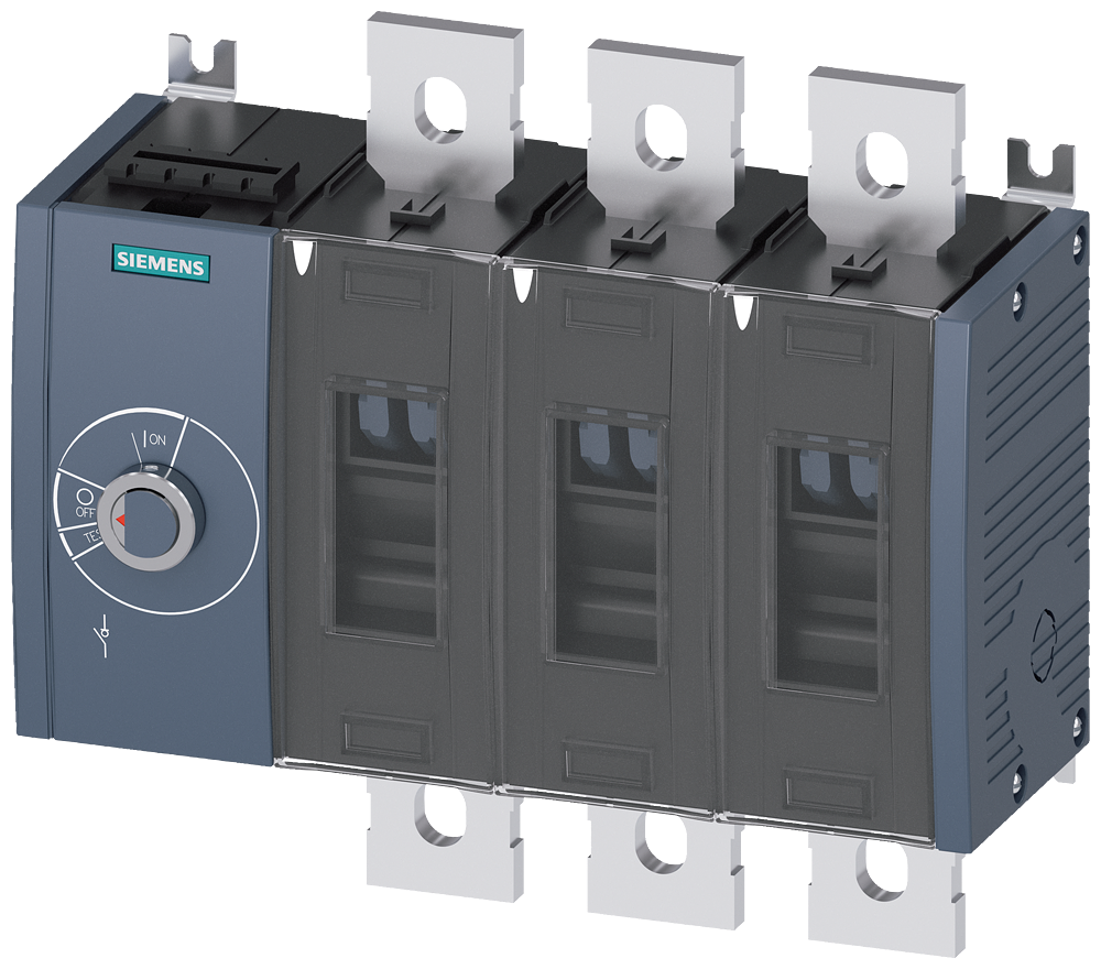 Siemens Load-break switch 500A,size 4,3-Pole,operation side left-hand,bolt