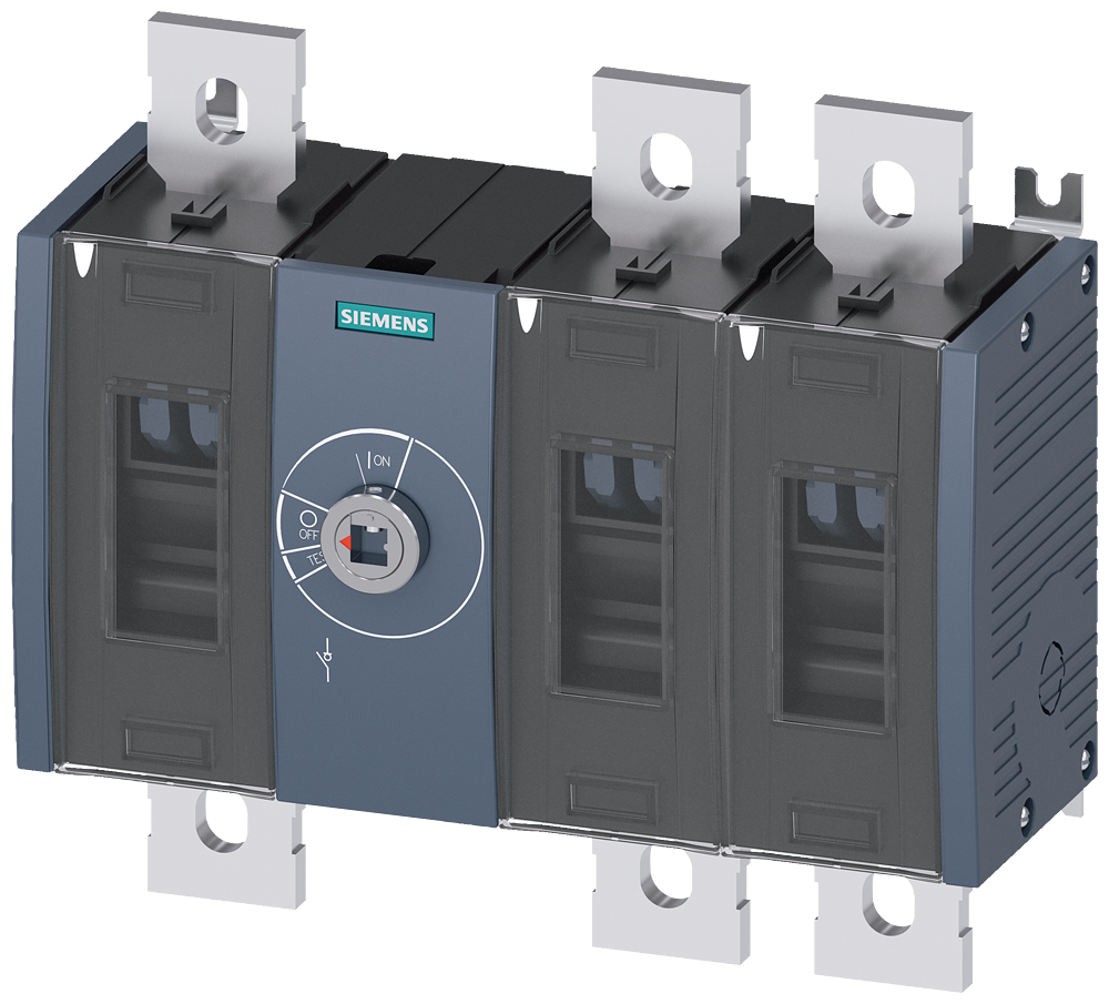 Siemens SENTRON 3KD Switch-Disconnector 3KD4630-0QE20-0, 630 A, 3-Pole, Front Operated Centre, without Rotary Handle