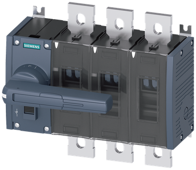 Siemens SENTRON 3KD Switch-Disconnector 3KD4832-0QE10-0, 800 A, 3-Pole, Front Operated Left, without Rotary Handle