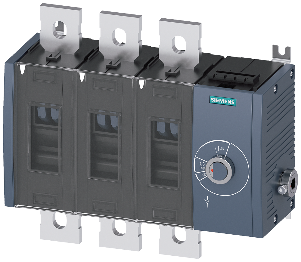 Siemens SENTRON 3KD Switch-Disconnector 3KD4834-0QE40-0, 800 A, 3-Pole, without Rotary Handle