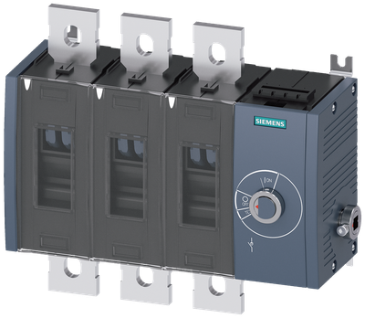 Siemens SENTRON 3KD Switch-Disconnector 3KD4834-0QE40-0, 800 A, 3-Pole, without Rotary Handle
