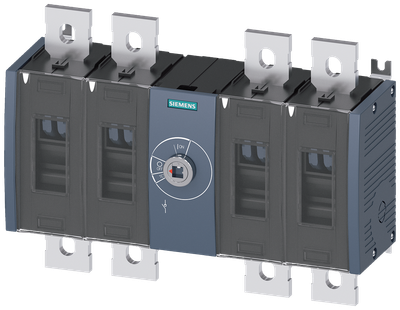 Siemens SENTRON 3KD Switch-Disconnector 3KD4840-0QE20-0, 800 A, 4-Pole, Front Operated Centre, without Rotary Handle
