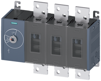 Siemens SENTRON 3KD Switch-Disconnector 3KD5030-0RE10-0, 1000 A, 3-Pole, Front Operated Left, without Rotary Handle