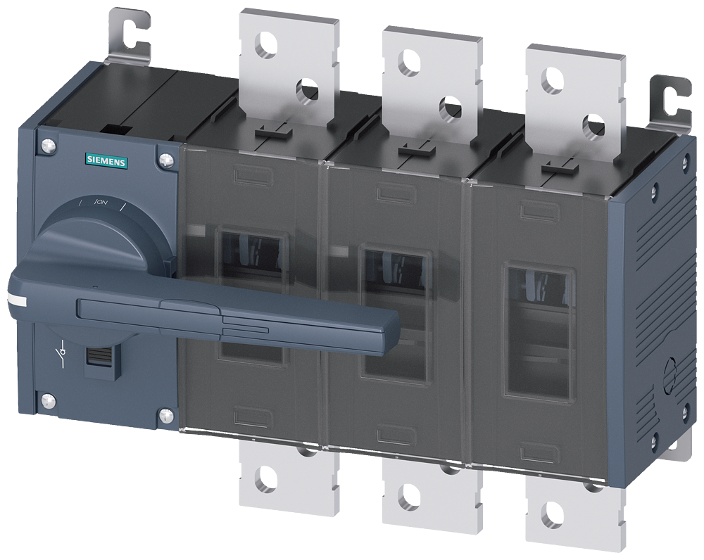 Siemens SENTRON 3KD Switch-Disconnector 3KD5032-0RE10-0, 1000 A, 3-Pole, Front Operated Left, without Rotary Handle