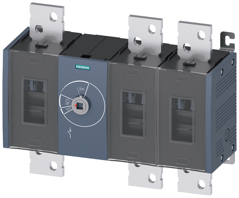 Siemens SENTRON 3KD Switch-Disconnector 3KD5430-0RE20-0, 1600 A, 3-Pole, Front Operated Centre, without Rotary Handle