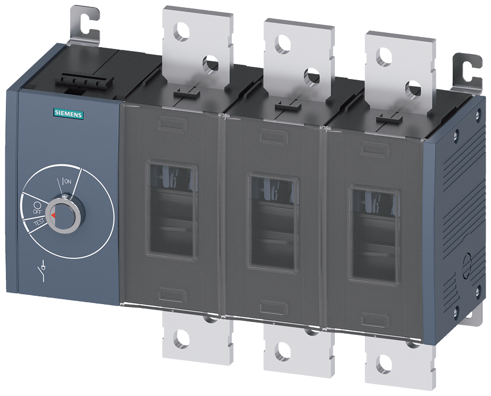 Siemens Load-break switch 1600A,size 5,3-Pole,operation side left-hand,bolt