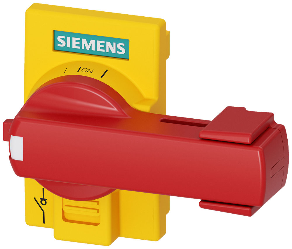 Siemens Accessory for 3KD ST 1, direct rotary control,red/yellow, flat type, lockable