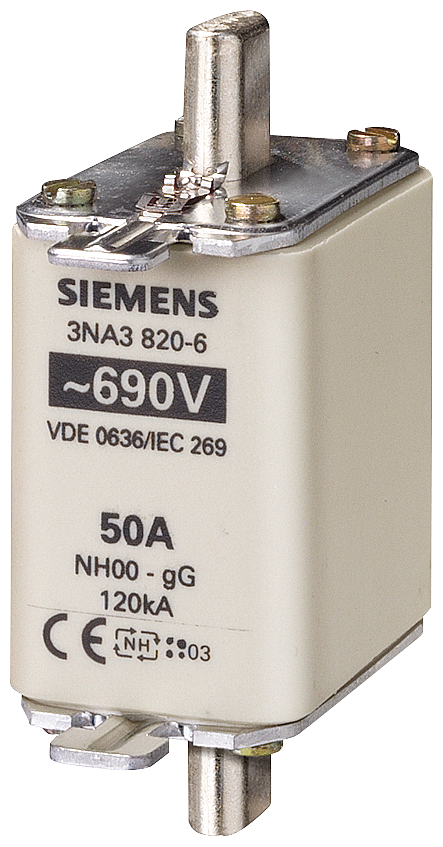 Siemens LV HRC fuse, 690V 3NA3820-6