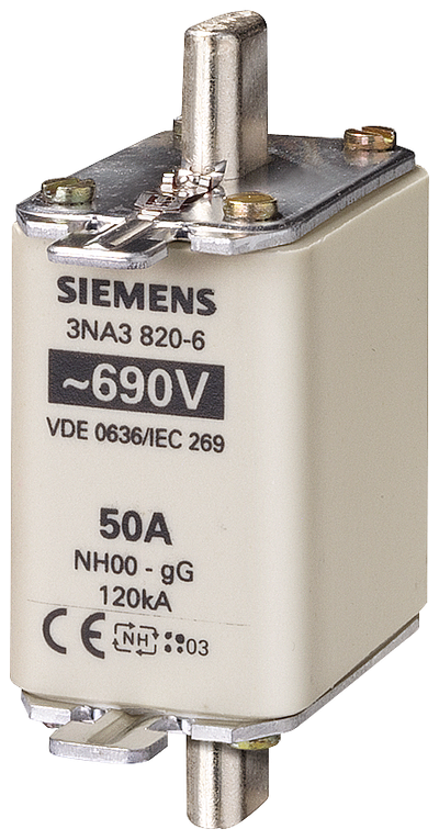 Siemens LV HRC fuse, 690V 3NA3820-6