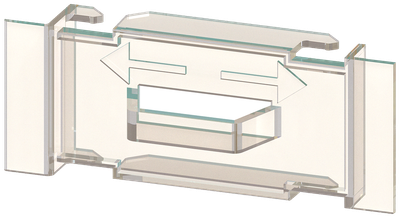 Siemens Accessory FOR FUSE STRIP, CAN BE PLUGGED IN,NH1 INTERNAL TERMINAL COVER FOR 2-And 3-Pole