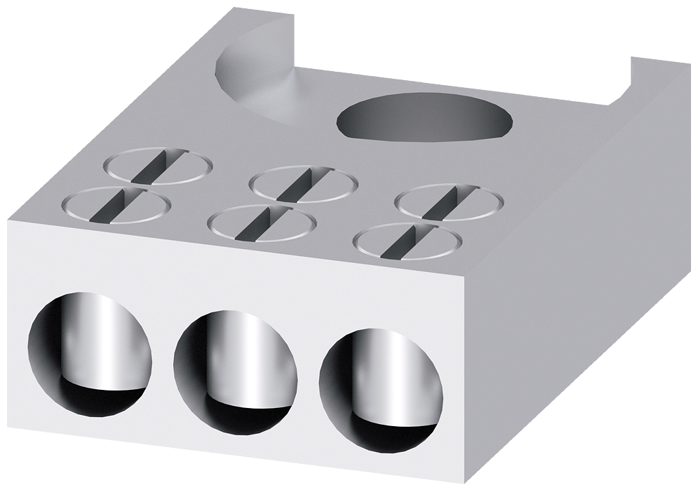 Siemens NH00 triple terminal for, bolt ticonnection