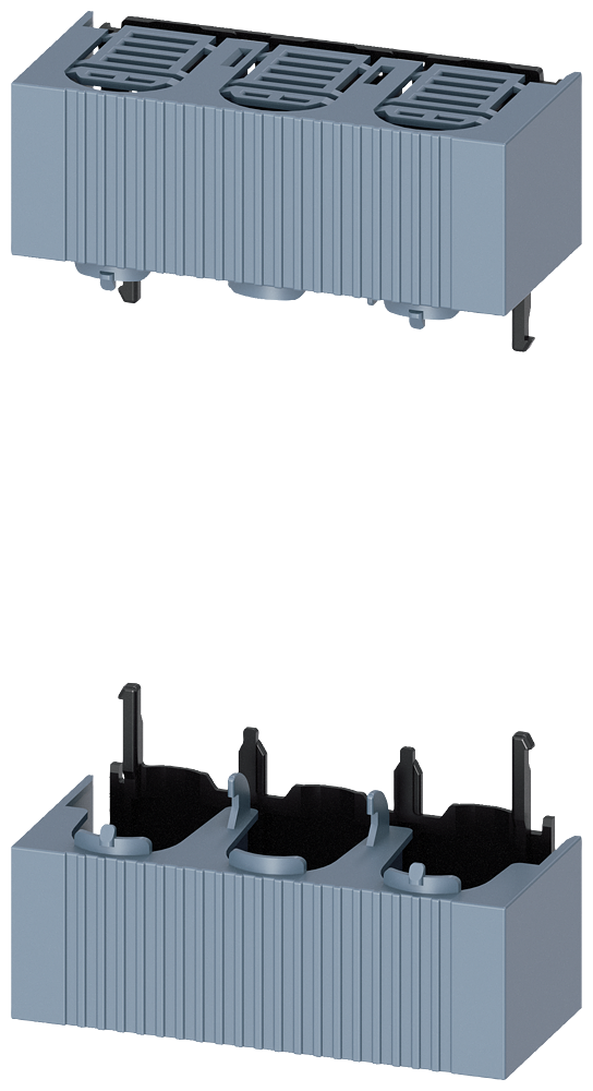 Siemens NH00 reach-round protection for cable connection, bottom and top for railsystem