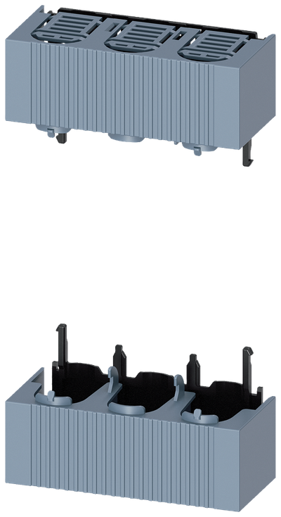 Siemens NH00 reach-round protection for cable connection, bottom and top for railsystem