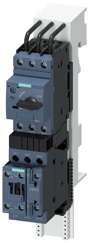 Siemens SIRIUS Load feeder fuseless, Direct-on-line starting 400 V AC, Size S0 9.00...12.5 A 230 V AC screw terminal for 60 mm busbar systems (also fulfills type of coordination 1) Type of coordination 2, Iq = 150 kA 1 NO+1 NC (contactor)
