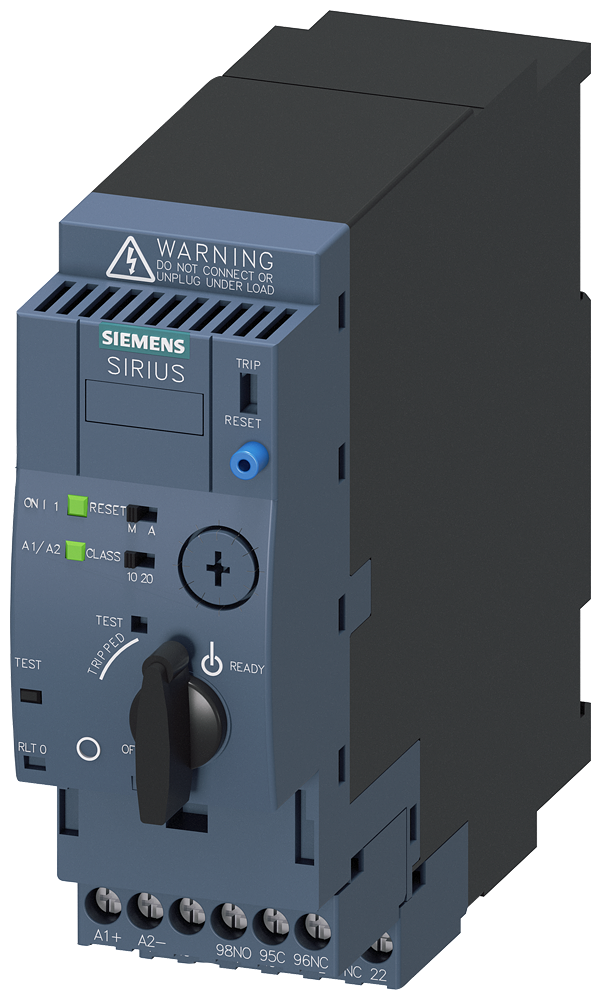 Siemens Direct Online Starter (DOL), 1-4 A, 45 mm Wide, Screw Connection (3RA6120-1CB33)