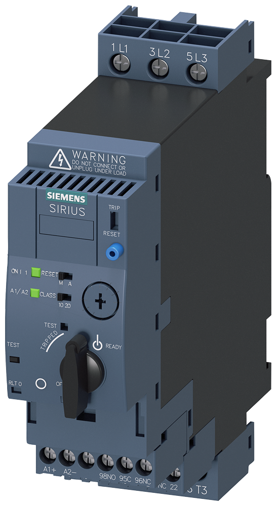 Siemens Direct Online Starter (DOL), 3-12 A, 45 mm Wide, Screw Connection (3RA6120-1DB32)