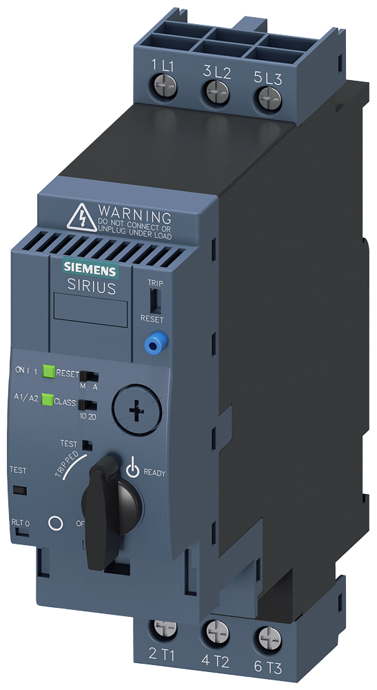 Siemens Direct Online Starter (DOL), 3-12 A, 45 mm Wide, Screw Connection (3RA6120-1DB34)