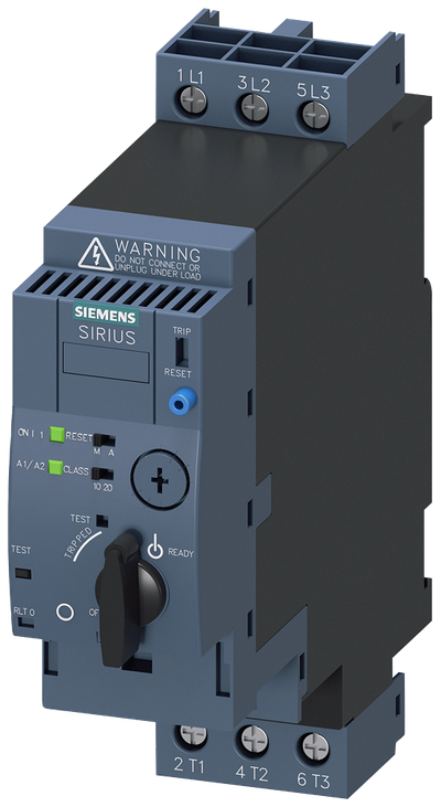 Siemens Direct Online Starter (DOL), 3-12 A, 45 mm Wide, Screw Connection (3RA6120-1DB34)