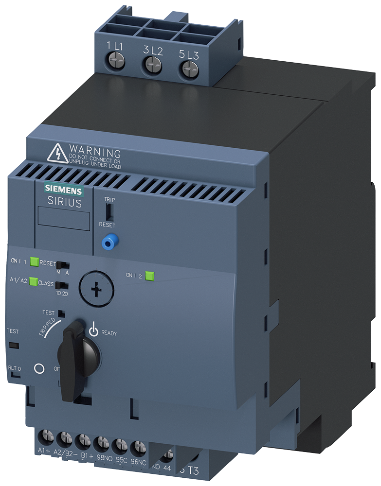 Siemens Reversing Starter, 1 - 4 A, 90 mm Wide, Screw Connection (3RA6250-1CB32)