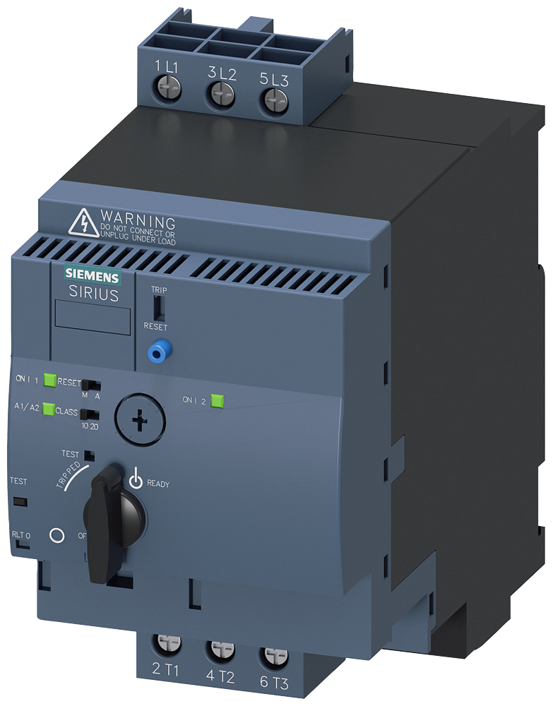 Siemens Reversing Starter, 1 - 4 A, 90 mm Wide, Screw Connection (3RA6250-1CB34)