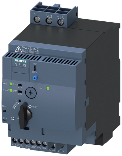 Siemens Reversing Starter, 3 - 12 A, 90 mm Wide, Screw Connection (3RA6250-1DB32)