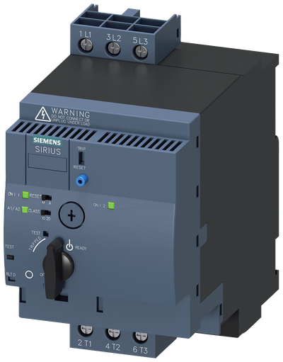Siemens Reversing Starter, 3 - 12 A, 90 mm Wide, Screw Connection (3RA6250-1DB34)