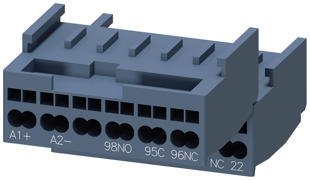 Siemens Control Circuit Terminals for 3RA61 Compact Starter, Spring Clamp Connection, Pack of 2 (3RA6920-2B)