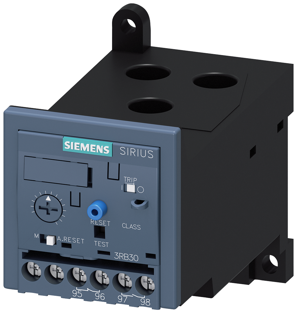 Siemens SIRIUS 3RB3 Electronic Overload Relay 12.5...50 A, Size S2, Class 10E, Main Straight-through transformer, Aux Screw (3RB3036-1UW1)